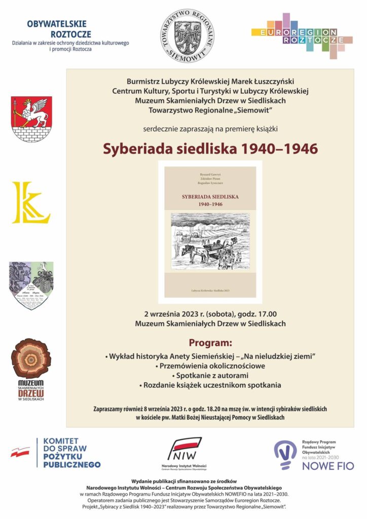 SYBERIADA SIEDLISKA 1940-1946 – promocja publikacji!