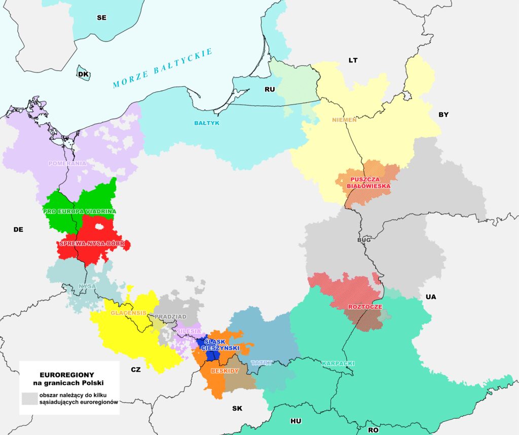 Mapa polskich Euroregionów!