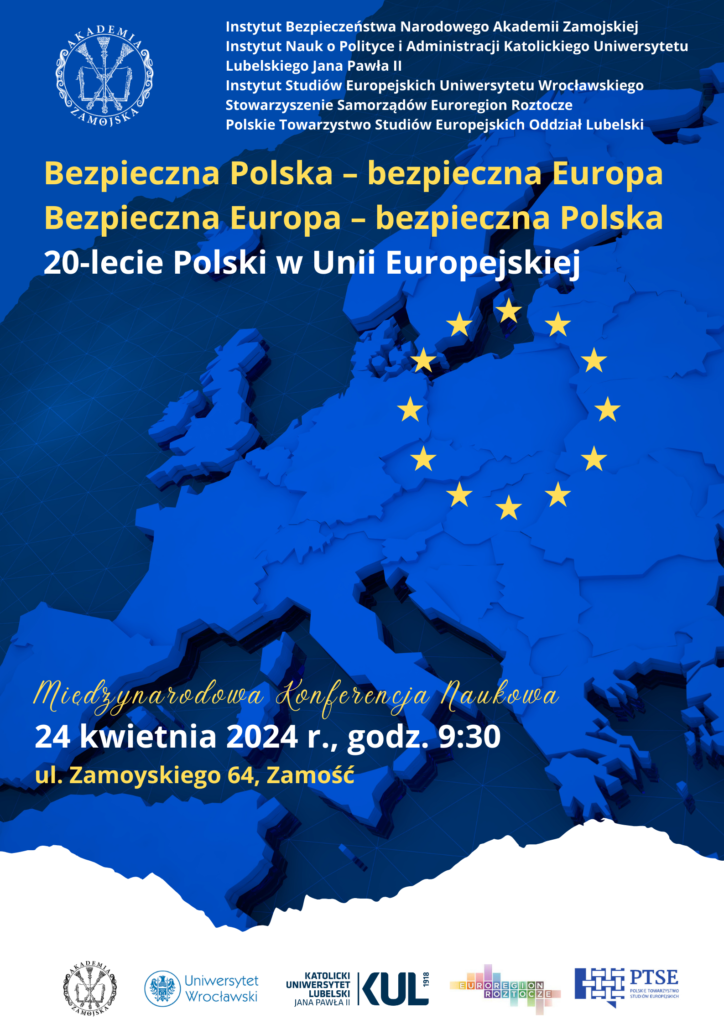 20-lecie Polski w UE. Międzynarodowa konferencja w Zamościu