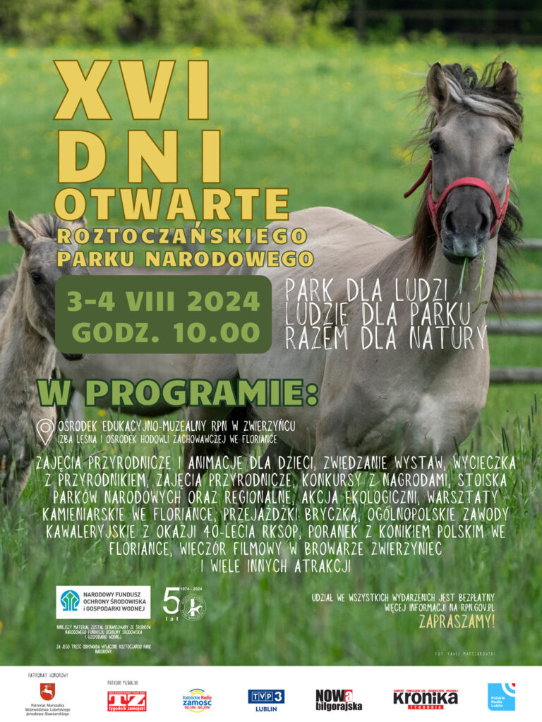 DNI OTWARTE ROZTOCZAŃSKIEGO PARKU NARODOWEGO!