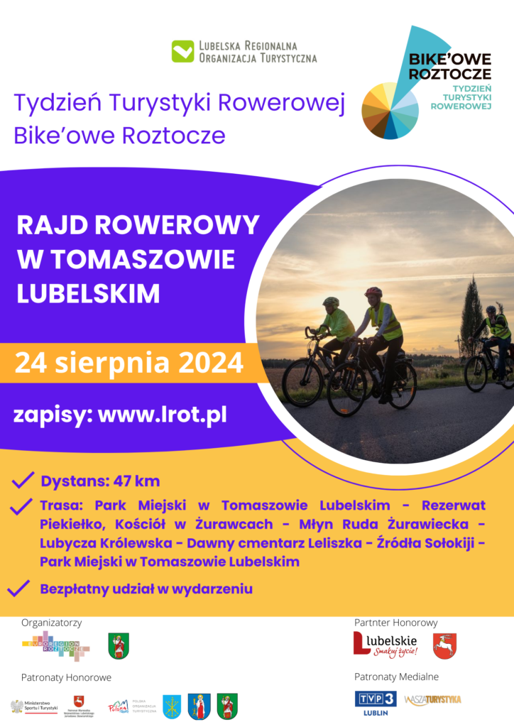 Zapraszamy na RAJD RWOWEROWY 24 sierpnia 2024!